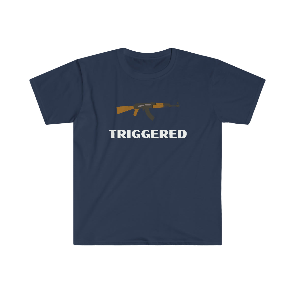 Triggered AK-47 T-Shirt (White Lettering)