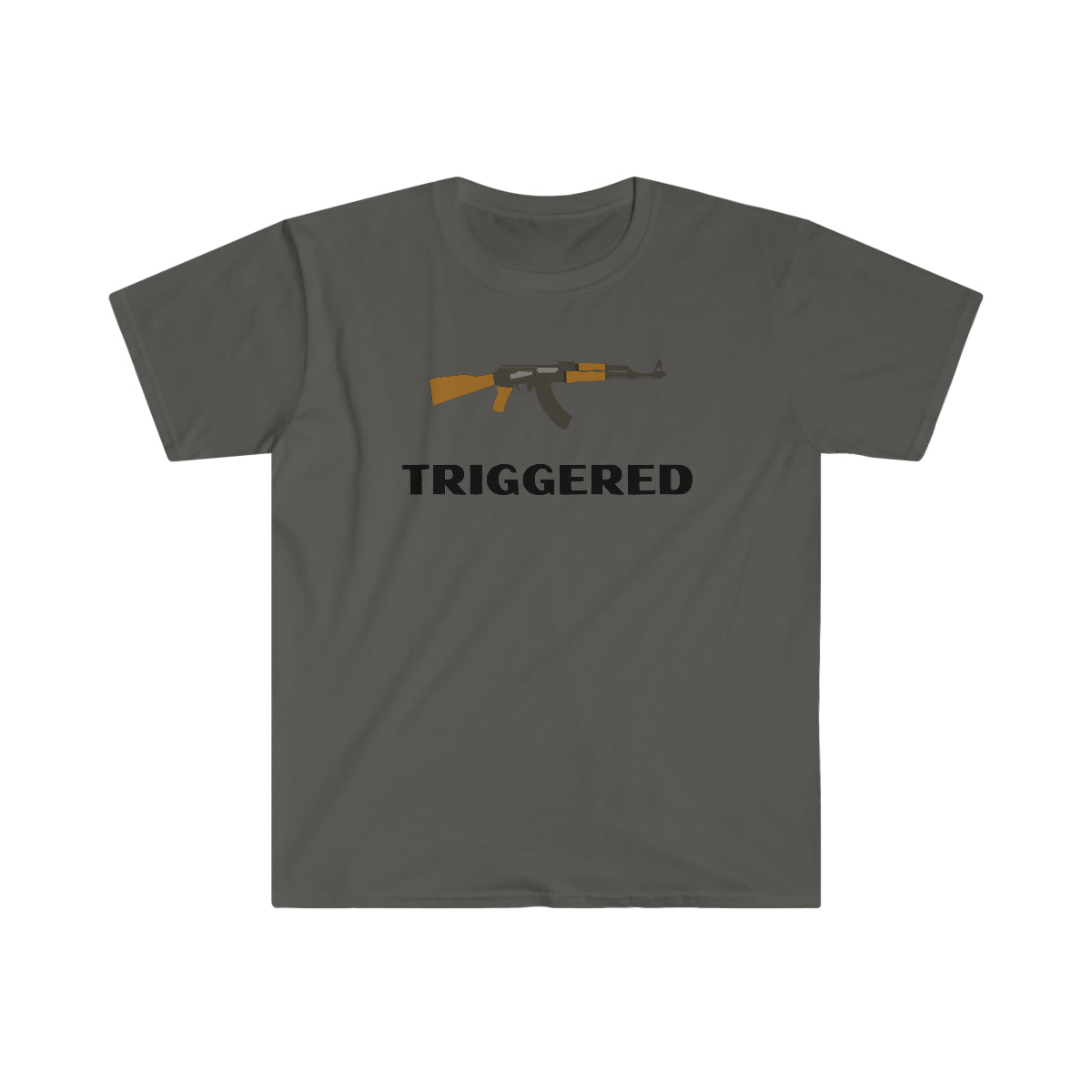 Triggered AK-47 T-Shirt (Black Letters)