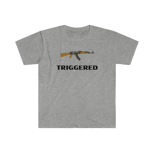 Triggered AK-47 T-Shirt (Black Letters)