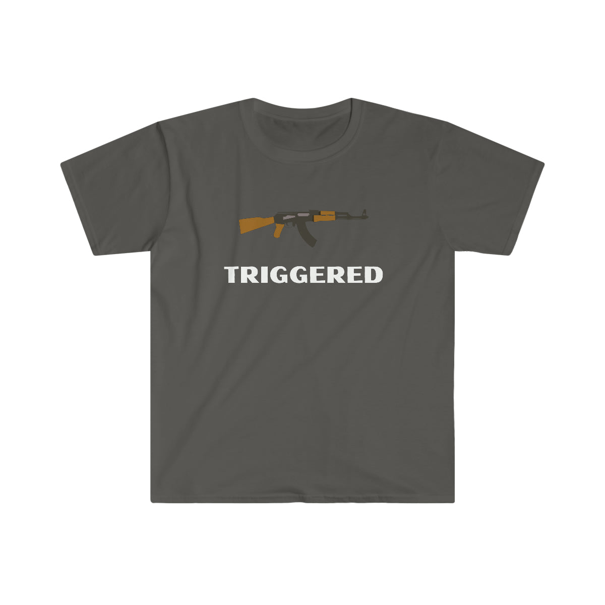 Triggered AK-47 T-Shirt (White Lettering)